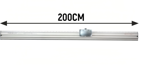 Линейка с ножом MT02  200см 